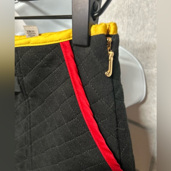 Juicy Couture Y2K Quilted Black Skirt with Red and Yellow Accents - Picture 7 of 8